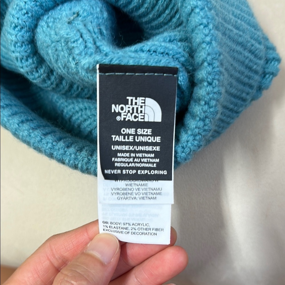 The North Face Teal Knit Beanie - Picture 3 of 5